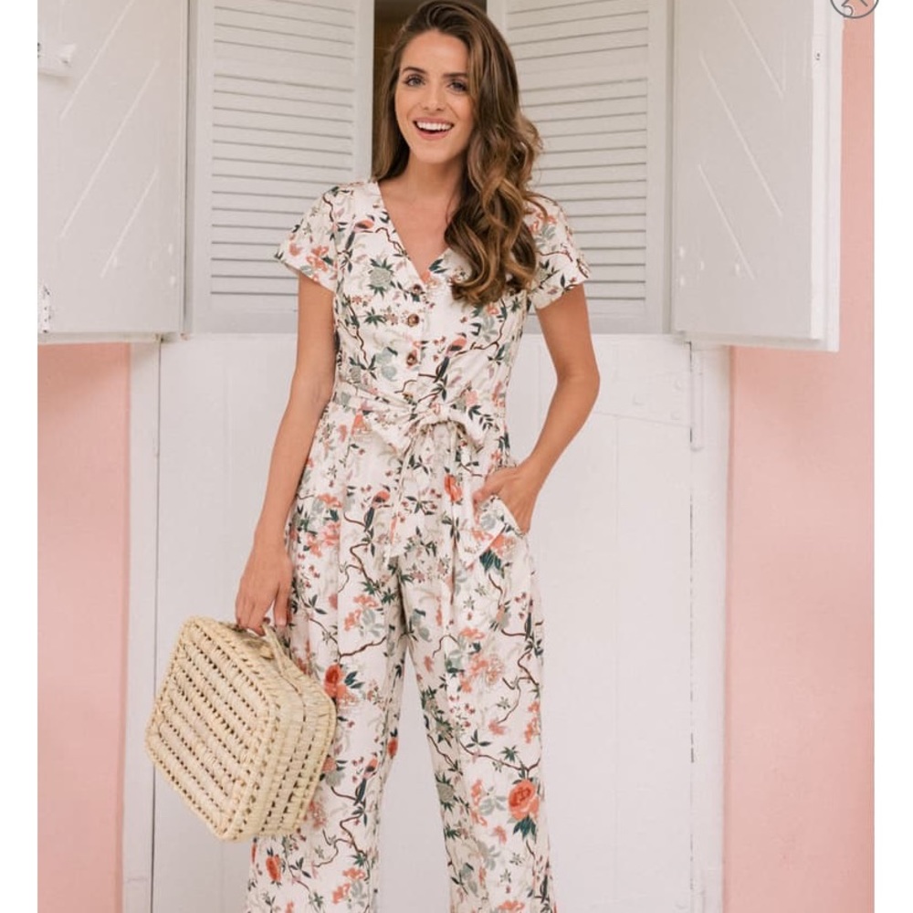 Gal Meets Glam Sophia Cropped Jumpsuit